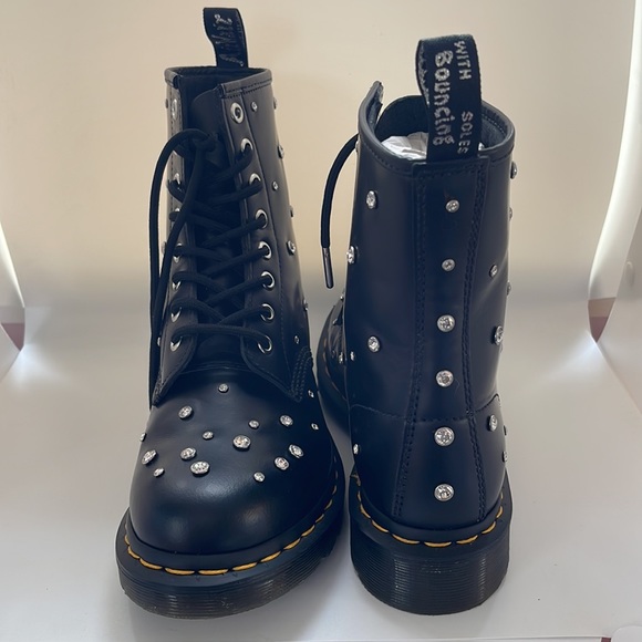 Dr. Martens x Swarovski 1460 Leather Lace up Boots. - Picture 3 of 10